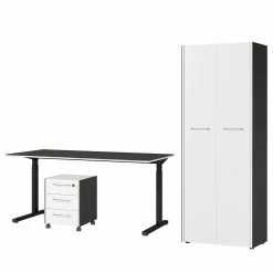 Germania Büroset GW-Pasadena V - Graphit / Weiß -BÜROMÖBEL Verkaufsgeschäft 1000363838 220722 030 DETAILS P000000001000363838