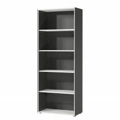 Germania Aktenregal GW-Pasadena II - Graphit / Weiß - Höhe: 196 cm -BÜROMÖBEL Verkaufsgeschäft 1000363843 220722 031 DETAILS P000000001000363843