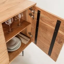 Red Living Sideboard Bela-Bela - Akazie massiv -BÜROMÖBEL Verkaufsgeschäft 1000363951 220714 045 DETAILS P000000001000363951