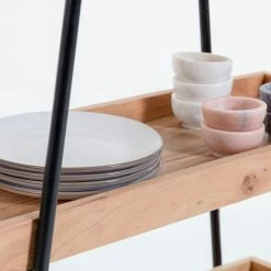 Red Living Regal Beitbridge I - Akazie massiv / Metall - Akazie / Schwarz -BÜROMÖBEL Verkaufsgeschäft 1000363959 220714 045 DETAILS P000000001000363959