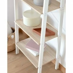 Norrwood Regal Kalahari - Stahl - Eiche Dekor / Weiß -BÜROMÖBEL Verkaufsgeschäft 1000363962 220714 035 DETAILS P000000001000363962