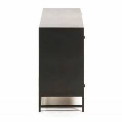 Red Living Sideboard Kisumu - Wiener Geflecht / Eisen - Braun / Schwarz -BÜROMÖBEL Verkaufsgeschäft 1000363968 220714 045 DETAILS P000000001000363968