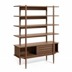 Naturoo Regal Chipata - Walnuss teilmassiv -BÜROMÖBEL Verkaufsgeschäft 1000363972 220714 030 DETAILS P000000001000363972