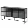 Loftscape Sideboard Tete - Glas / Metall - Schwarz -BÜROMÖBEL Verkaufsgeschäft 1000363985 220714 010 IMAGE P000000001000363985