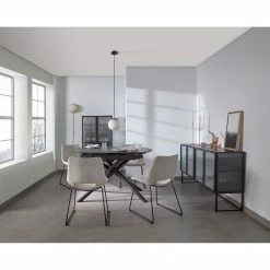 Loftscape Sideboard Tete - Glas / Metall - Schwarz -BÜROMÖBEL Verkaufsgeschäft 1000363985 220714 021 MOOD DETAILS P000000001000363985 mood