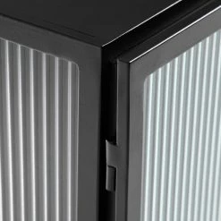 Loftscape Sideboard Tete - Glas / Metall - Schwarz -BÜROMÖBEL Verkaufsgeschäft 1000363985 220714 040 DETAILS P000000001000363985