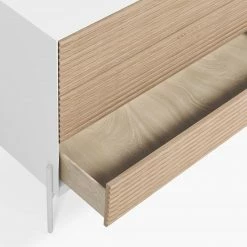 Norrwood Sideboard Maredale II - Esche teilmassiv - Esche / Weiß -BÜROMÖBEL Verkaufsgeschäft 1000364002 220714 030 DETAILS P000000001000364002