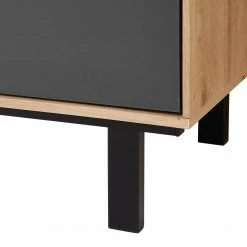 Fashion For Home Sideboard Leox - Inkl. Beleuchtung - Graphit / Eiche Artisan Dekor -BÜROMÖBEL Verkaufsgeschäft 1000364263 220719 050 DETAILS P000000001000364263