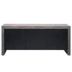 Temahome Sideboard Kobe II - Schwarz / Beton Dekor -BÜROMÖBEL Verkaufsgeschäft 1000366639 220906 030 DETAILS P000000001000366639
