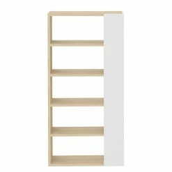 Temahome Regal Ella - Echtholzfurnier - Weiß / Eiche -BÜROMÖBEL Verkaufsgeschäft 1000366656 220906 030 DETAILS P000000001000366656