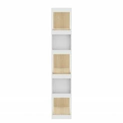 Temahome Regal Ella - Echtholzfurnier - Weiß / Eiche -BÜROMÖBEL Verkaufsgeschäft 1000366656 220906 040 DETAILS P000000001000366656