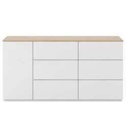 Temahome Sideboard Join V - Weiß / Eiche -BÜROMÖBEL Verkaufsgeschäft 1000366702 220906 040 DETAILS P000000001000366702