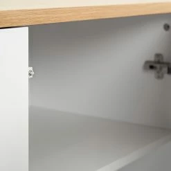 Temahome Sideboard Edge - Echtholzfurnier - / Weiß / Eiche -BÜROMÖBEL Verkaufsgeschäft 1000366714 220906 050 DETAILS P000000001000366714