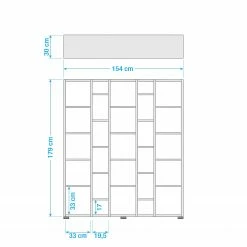 Schildmeyer Regal Danu II - Eiche Panama Dekor -BÜROMÖBEL Verkaufsgeschäft 8000009297 191023 08592400069 SKETCH DETAILS P000000008000009297 sketch