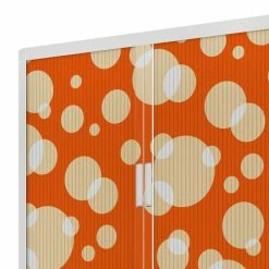 EasyOffice by Paperflow Rollladenschrank easyOffice - Graphique III - Orange - Höhe: 204 cm -BÜROMÖBEL Verkaufsgeschäft aktenschrank easyoffice graphique iii 204 cm 1850730