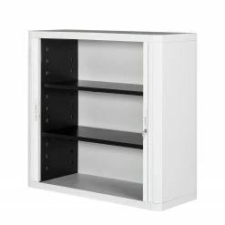 EasyOffice by Paperflow Rollladenschrank easyOffice - Papier Peints III - Blau / Grün - Höhe: 104 cm -BÜROMÖBEL Verkaufsgeschäft aktenschrank easyoffice ii weiss schwarz 104 cm 2865494 35