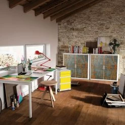 EasyOffice by Paperflow Aktenschrank easyOffice Matieres - Grau / Braun -BÜROMÖBEL Verkaufsgeschäft aktenschrank easyoffice matieres grau braun 3229573