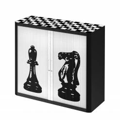 EasyOffice by Paperflow Aktenschrank easyOffice - Noire et Blanc IX - Schwarz / Weiß