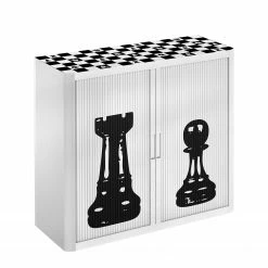 EasyOffice by Paperflow Aktenschrank easyOffice Noire et Blanc V - Schwarz / Weiß -BÜROMÖBEL Verkaufsgeschäft aktenschrank easyoffice noire et blanc v 1889686