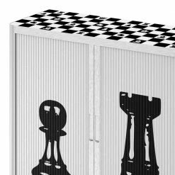 EasyOffice by Paperflow Aktenschrank easyOffice Noire et Blanc X - Schwarz / Weiß -BÜROMÖBEL Verkaufsgeschäft aktenschrank easyoffice noire et blanc x 1889554