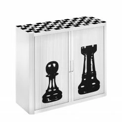 EasyOffice by Paperflow Aktenschrank easyOffice Noire et Blanc X - Schwarz / Weiß -BÜROMÖBEL Verkaufsgeschäft aktenschrank easyoffice noire et blanc x 1889562