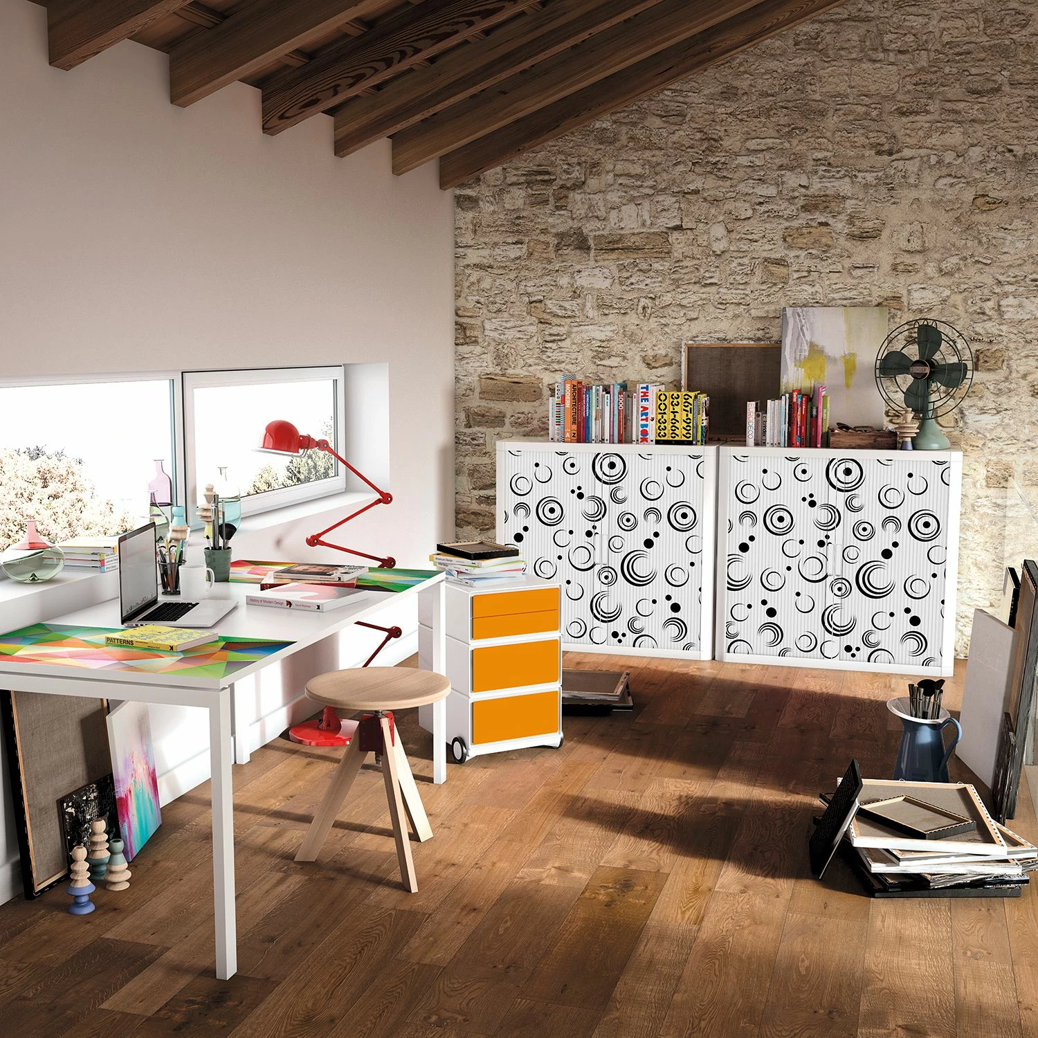 EasyOffice by Paperflow Aktenschrank easyOffice - Noire et Blanc XII - Schwarz / Weiß - Höhe: 104 cm 4 EasyOffice by Paperflow Aktenschrank easyOffice - Noire et Blanc XII - Schwarz / Weiß - Höhe: 104 cm – Bild 2