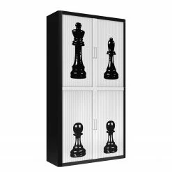 EasyOffice by Paperflow Aktenschrank easyOffice - Noire et Blanc XIV - Schwarz / Weiß - Höhe: 204 cm 9 EasyOffice by Paperflow Aktenschrank easyOffice - Noire et Blanc XIV - Schwarz / Weiß - Höhe: 204 cm -BÜROMÖBEL Verkaufsgeschäft aktenschrank easyoffice nore et blanc iii 204 cm 1850586