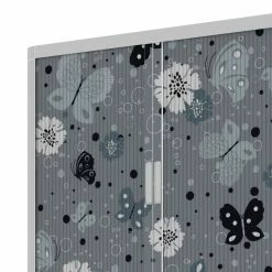 EasyOffice by Paperflow Rollladenschrank easyOffice - Papier Peints XI - Grau -BÜROMÖBEL Verkaufsgeschäft aktenschrank easyoffice papier peints xi 1887566