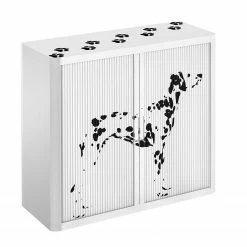 EasyOffice by Paperflow Rollladenschrank easyOffice - Pop Art Dalmatian - Schwarz / Weiß -BÜROMÖBEL Verkaufsgeschäft aktenschrank easyoffice pop art dalmatian 1887694