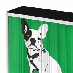 EasyOffice by Paperflow Rollladenschrank easyOffice Pop Art Dog - Weiß / Grün 12 EasyOffice by Paperflow Rollladenschrank easyOffice Pop Art Dog - Weiß / Grün -BÜROMÖBEL Verkaufsgeschäft aktenschrank easyoffice pop art dog weiss gruen 1956326
