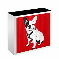 EasyOffice by Paperflow Rollladenschrank easyOffice Pop Art Dog - Weiß / Rot 11 EasyOffice by Paperflow Rollladenschrank easyOffice Pop Art Dog - Weiß / Rot -BÜROMÖBEL Verkaufsgeschäft aktenschrank easyoffice pop art dog weiss rot 1956286