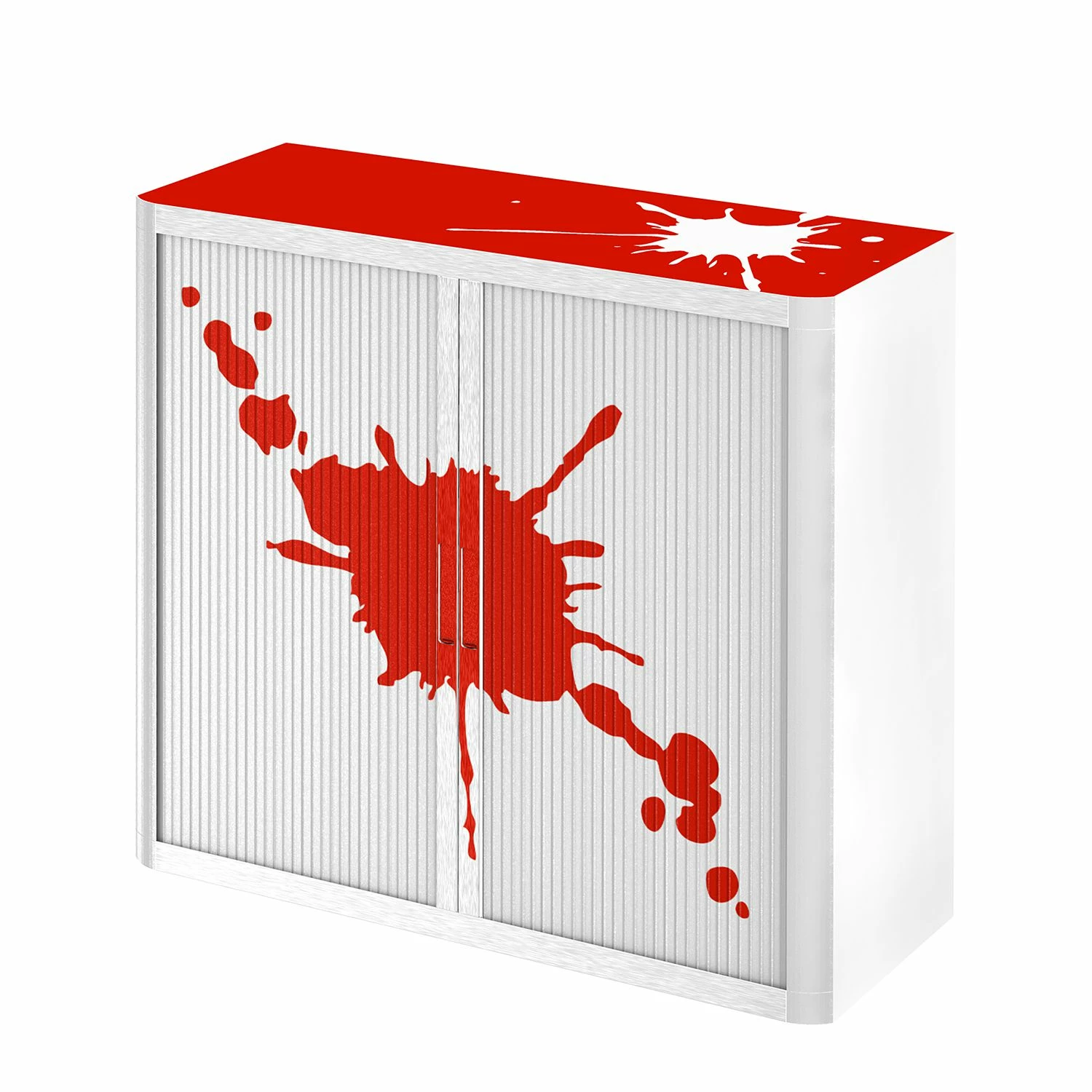 EasyOffice by Paperflow Aktenschrank easyOffice Stickers II - Rot - Höhe: 104 cm 3 EasyOffice by Paperflow Aktenschrank easyOffice Stickers II - Rot - Höhe: 104 cm