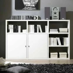 Loftscape Sideboard Empire I - Weiß -BÜROMÖBEL Verkaufsgeschäft bellinzona empire sideboard weiss regalboeden m fi wbr emp 113 1