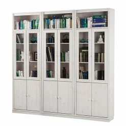 Maison Belfort Bücherwand Lillehammer III - Kiefer massiv - Kiefer Weiß -BÜROMÖBEL Verkaufsgeschäft buecherwand lillehammer iii kiefer massiv kiefer weiss 4848768