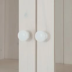 Maison Belfort Bücherwand Lillehammer V - Kiefer massiv - Kiefer Weiß / Kiefer Honig -BÜROMÖBEL Verkaufsgeschäft buecherwand lillehammer v kiefer massiv weiss honig 1067642