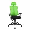 Topstar Bürodrehstuhl Head Point - Grün / Schwarz - Mit Kopfstütze - Höhenverstellbare Armlehnen -BÜROMÖBEL Verkaufsgeschäft buerodrehstuhl head point hoehenverstellbare armlehnen gruen schwarz 1140294
