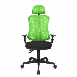Topstar Bürodrehstuhl Head Point - Grün / Schwarz - Mit Kopfstütze - Höhenverstellbare Armlehnen -BÜROMÖBEL Verkaufsgeschäft buerodrehstuhl head point hoehenverstellbare armlehnen gruen schwarz 1140298