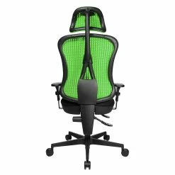 Topstar Bürodrehstuhl Head Point - Grün / Schwarz - Mit Kopfstütze - Höhenverstellbare Armlehnen -BÜROMÖBEL Verkaufsgeschäft buerodrehstuhl head point hoehenverstellbare armlehnen gruen schwarz 1140306
