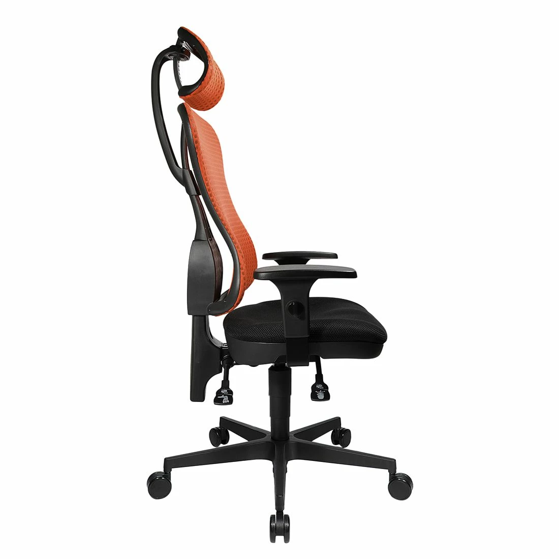 Topstar Bürodrehstuhl Head Point - Rot / Schwarz - Mit Kopfstütze - Höhenverstellbare Armlehnen 9 Topstar Bürodrehstuhl Head Point - Rot / Schwarz - Mit Kopfstütze - Höhenverstellbare Armlehnen – Bild 7