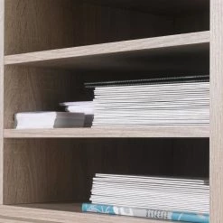 Maja Möbel Bürosparset Merit V (10-teilig) - Eiche Sonoma Dekor / Hochglanz Grau -BÜROMÖBEL Verkaufsgeschäft buerosparset merit v 10 teilig sonoma eiche grau hochglanz 433559