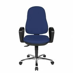 Topstar Bürostuhl Syncro Steel - Blau / Schwarz -BÜROMÖBEL Verkaufsgeschäft buerostuhl syncro steel textilbezug blau schwarz 248284