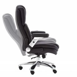 Fredriks Chefsessel Buda XXL - Kunstleder - Schwarz / Silber -BÜROMÖBEL Verkaufsgeschäft chefsessel buda xxl kunstleder schwarz silber 5159164