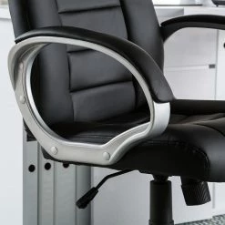 Fredriks Chefsessel Steve II - Kunstleder - Schwarz / Silbergrau -BÜROMÖBEL Verkaufsgeschäft chefsessel steve ii kunstleder schwarz 3374905