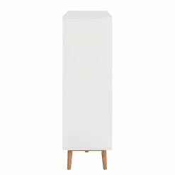 Mørteens Sideboard Lindholm IV - Weiß - Höhe: 128 cm -BÜROMÖBEL Verkaufsgeschäft highboard lindholm i weiss matt eiche massiv 333067