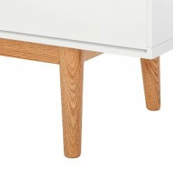 Mørteens Sideboard Lindholm IV - Weiß - Höhe: 128 cm -BÜROMÖBEL Verkaufsgeschäft highboard lindholm i weiss matt eiche massiv 333071