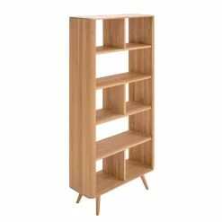 Studio Copenhagen Regal Loca II - Wildeiche massiv - Wildeiche Hell -BÜROMÖBEL Verkaufsgeschäft raumteiler loca wildeiche teilmassiv weiss wildeiche hell 5205060