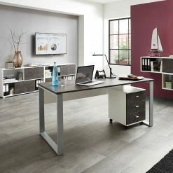 Germania Regal Altino - Höhe: 74 cm -BÜROMÖBEL Verkaufsgeschäft regal altino basalt weiss 4146556