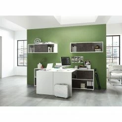 Germania Regal Altino - Höhe: 74 cm -BÜROMÖBEL Verkaufsgeschäft regal altino basalt weiss 4146564