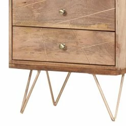 Ars manufacti Regal Argallo - Mango massiv / Metall - Mango / Gold -BÜROMÖBEL Verkaufsgeschäft regal argallo mango massiv metall mango gold 4419556