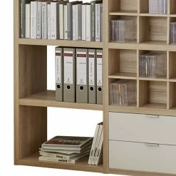 Fredriks Regal Concept V - Eiche Dekor / Weiß -BÜROMÖBEL Verkaufsgeschäft regal concept v eiche dekor weiss 1993922